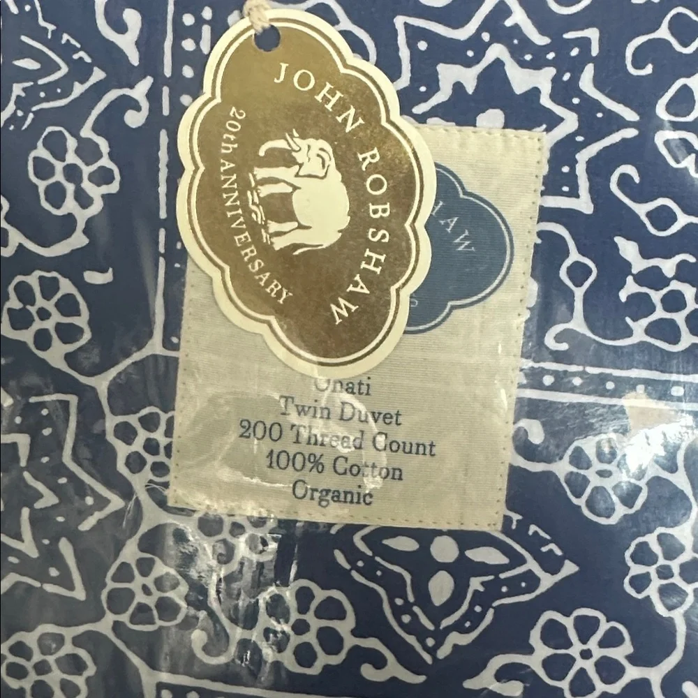 2 John Robshaw Blue and White Duvet Cover Two - Picture 3 of 3
